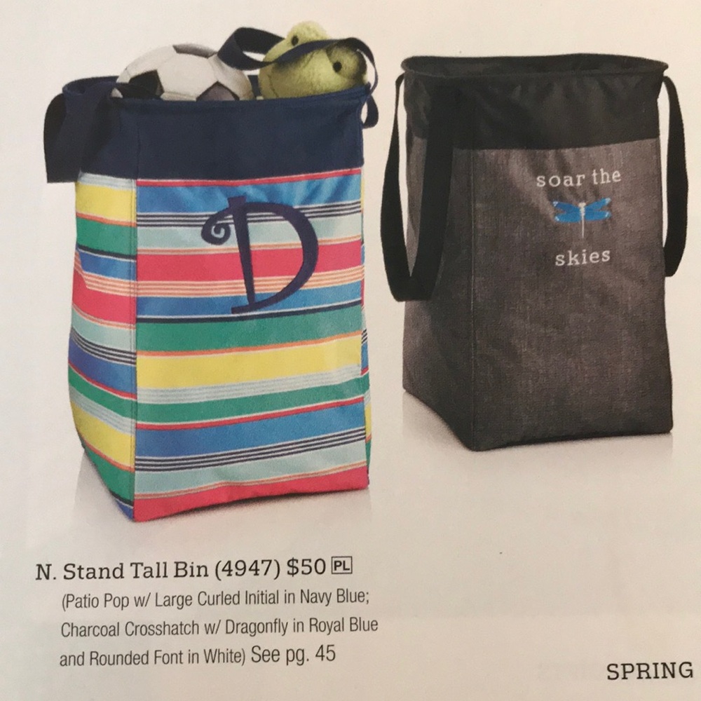 Colorful  Thirty-One Stand Tall Bin